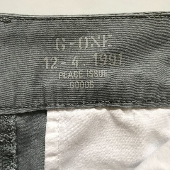 G1 Goods Everyday Bermuda Shorts Womens 10 Gray Cotton Twill 7.5" Inseam Mid - Picture 9 of 11